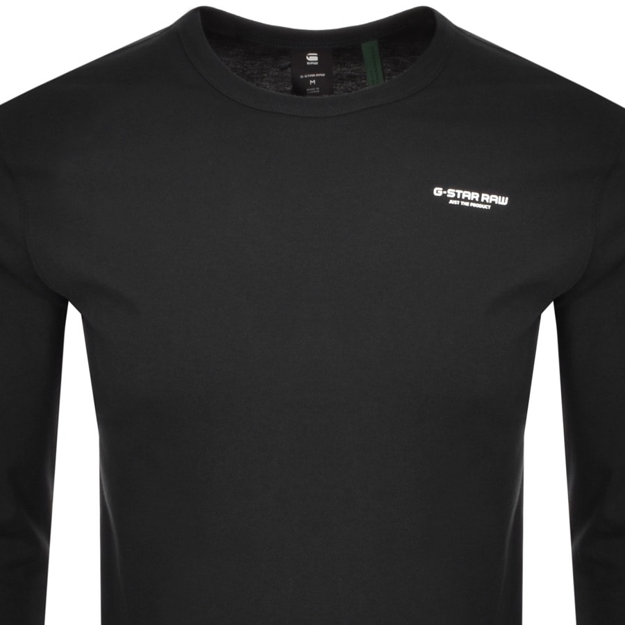 Alternative Image for ProductG Star Raw Base Crew Long Sleeve T Shirt Black2